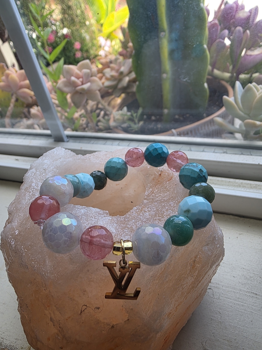 -Mermaid Vibes- Chunky Gemstone Bracelet